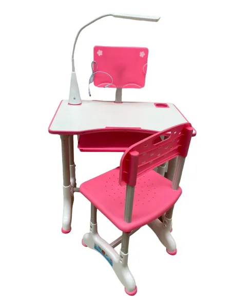 Birou copii cu scaun, tablita si lampa