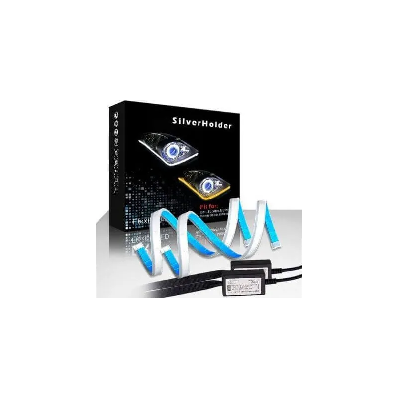 Set 2 x Banda flexibilă cu LED-uri pentru mașină