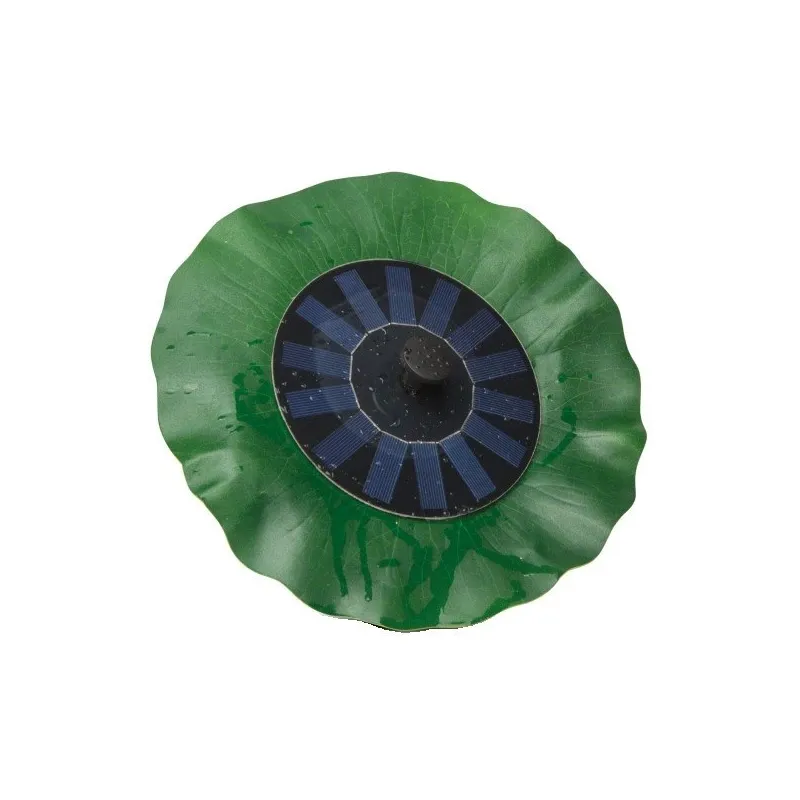 Fantana arteziana solara, model frunza de lotus, 6 duze, 1,4W/7V