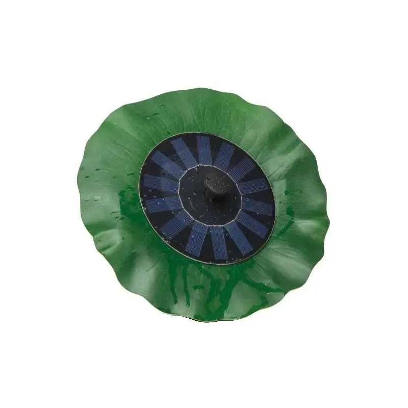 Fantana arteziana solara, model frunza de lotus, 6 duze, 1,4W/7V