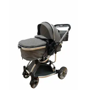 Carucior 2in1 cu landou transformabil, tip troler, 0-36 luni, RED-F2