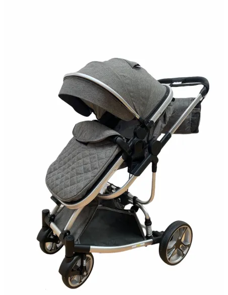 Carucior 2in1 cu landou transformabil, tip troler, 0-36 luni, RED-F2