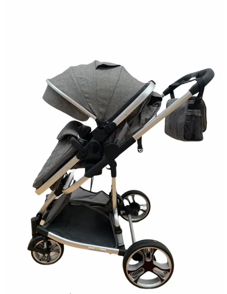 Carucior 2in1 cu landou transformabil, tip troler, 0-36 luni, RED-F2