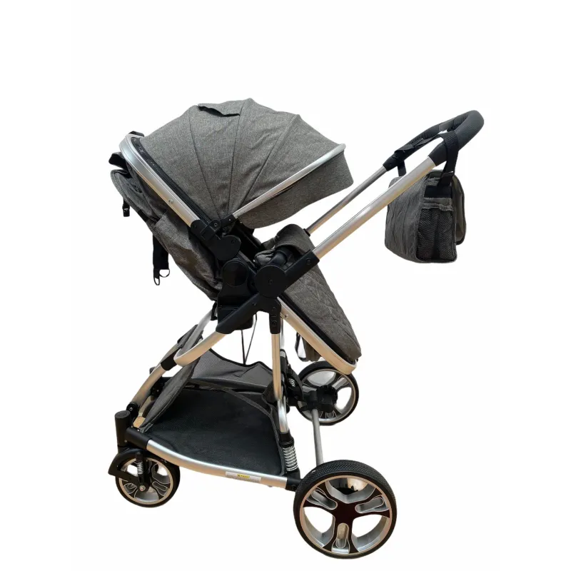 Carucior 2in1 cu landou transformabil, tip troler, 0-36 luni, RED-F2