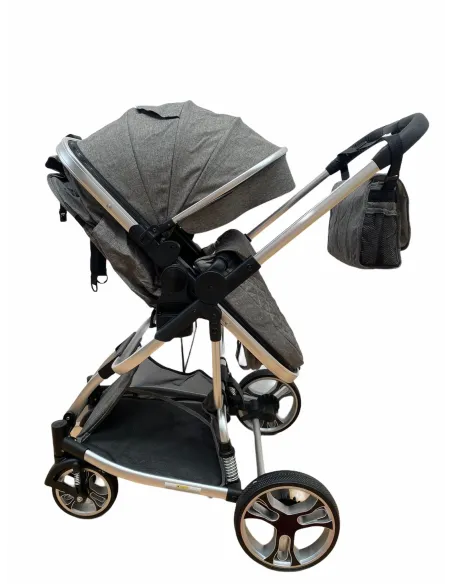 Carucior 2in1 cu landou transformabil, tip troler, 0-36 luni, RED-F2