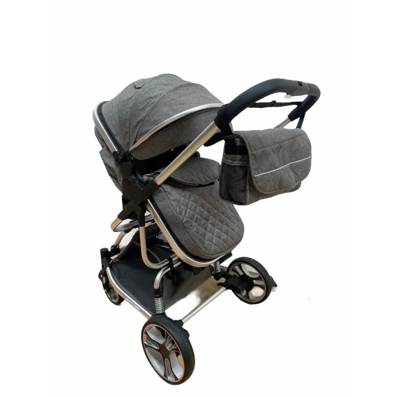 Carucior 2in1 cu landou transformabil, tip troler, 0-36 luni, RED-F2