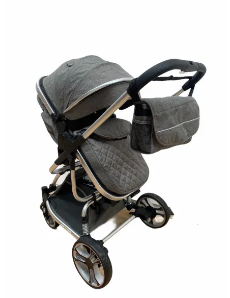 Carucior 2in1 cu landou transformabil, tip troler, 0-36 luni, RED-F2