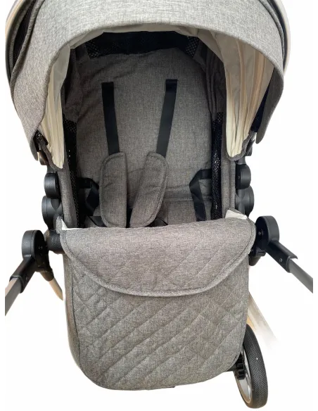 Carucior 2in1 cu landou transformabil, tip troler, 0-36 luni, RED-F2