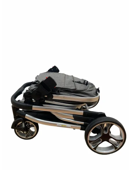 Carucior 2in1 cu landou transformabil, tip troler, 0-36 luni, RED-F2