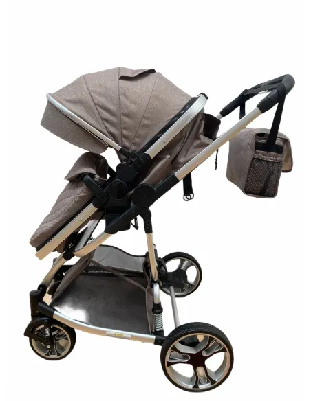 Carucior 2in1 cu landou transformabil, tip troler, 0-36 luni, RED-F2