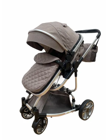 Carucior 2in1 cu landou transformabil, tip troler, 0-36 luni, RED-F2