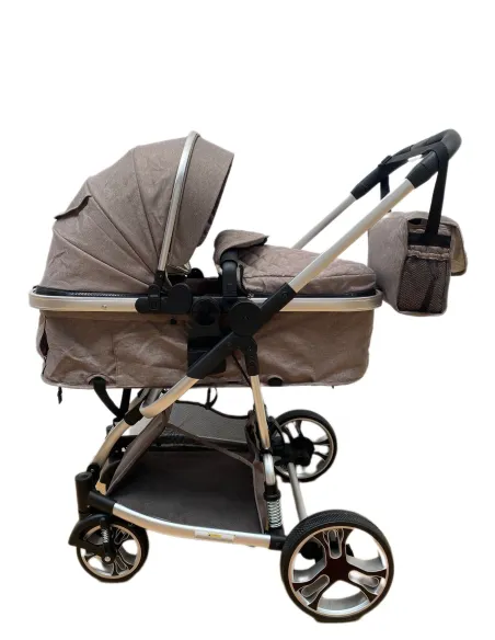 Carucior 2in1 cu landou transformabil, tip troler, 0-36 luni, RED-F2