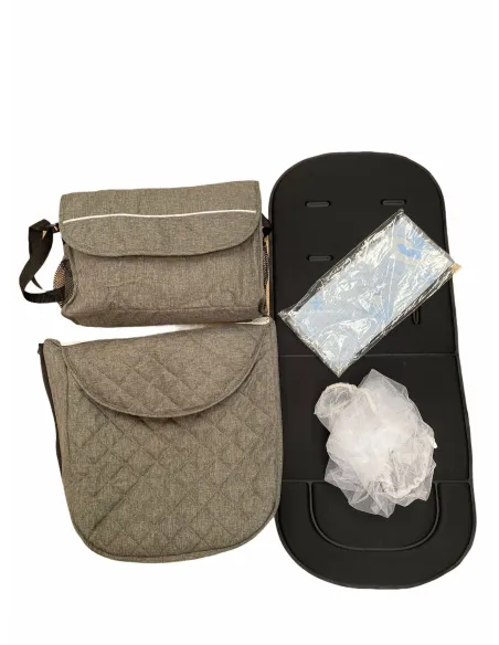 Carucior 2in1 cu landou transformabil, tip troler, 0-36 luni, RED-F2