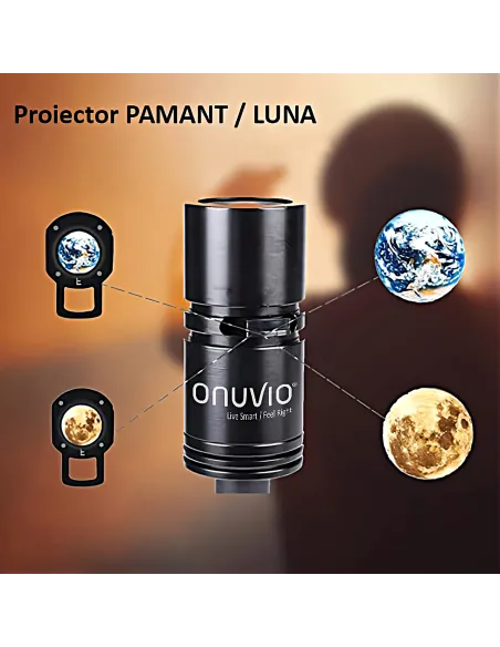 Lampă proiector luna/ pamant pentru interior cu led de 3w, cu stativ