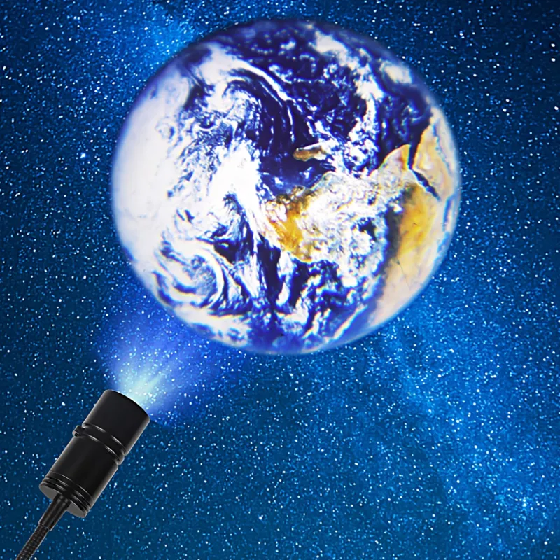 Lampă proiector luna/ pamant pentru interior cu led de 3w, cu stativ