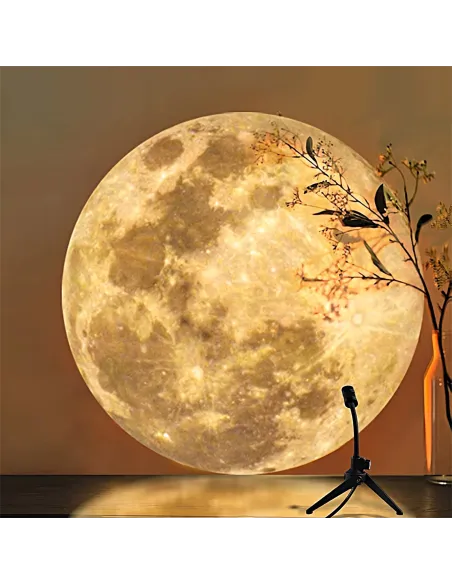 Lampă proiector luna/ pamant pentru interior cu led de 3w, cu stativ
