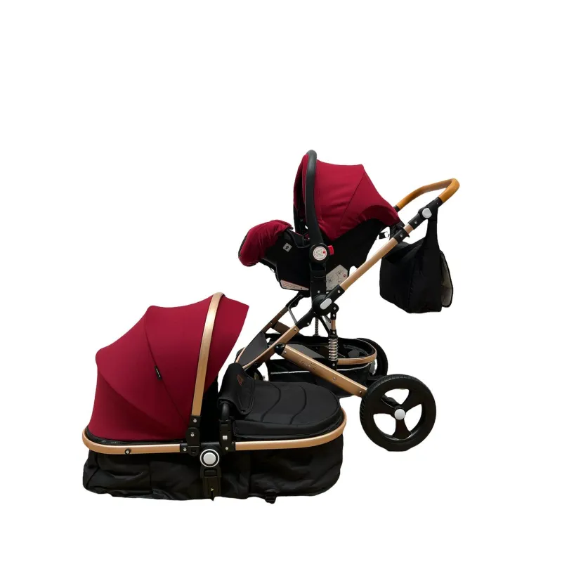 Carucior 3in1 transformabil in parte sport, 0-36 luni, RED-T5