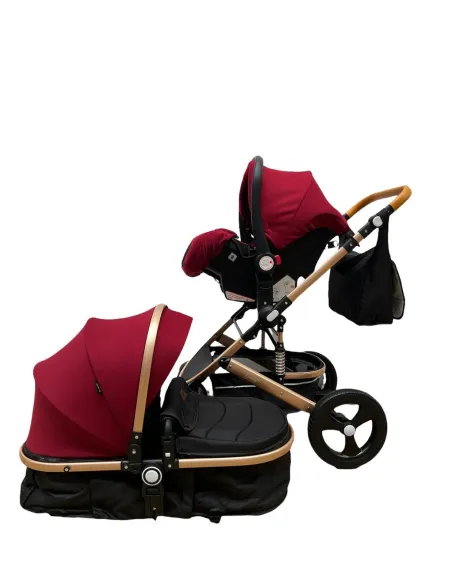 Carucior 3in1 transformabil in parte sport, 0-36 luni, RED-T5