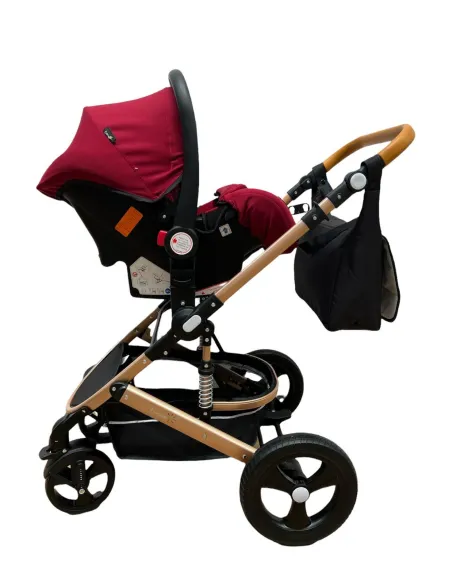 Carucior 3in1 transformabil in parte sport, 0-36 luni, RED-T5