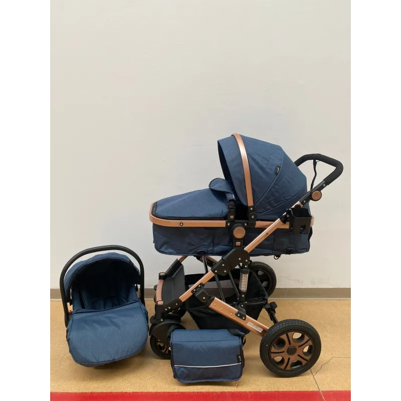 Carucior 3 in 1, landou transformabil in parte sport, 0-36 luni, RED-T3