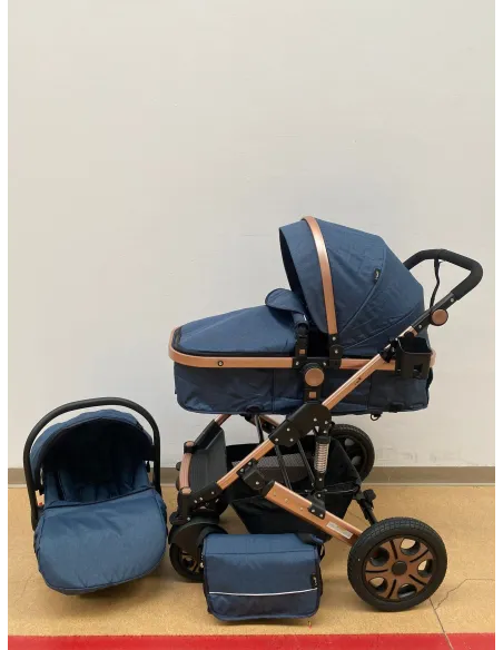 Carucior 3 in 1, landou transformabil in parte sport, 0-36 luni, RED-T3