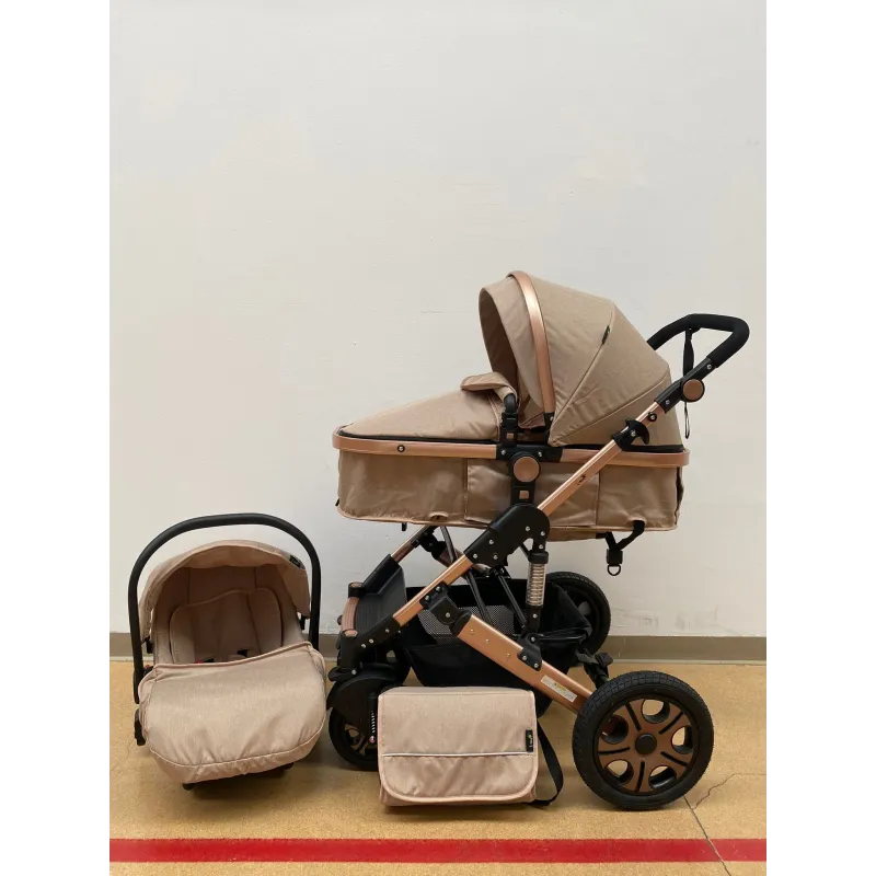 Carucior 3 in 1, landou transformabil in parte sport, 0-36 luni, RED-T3