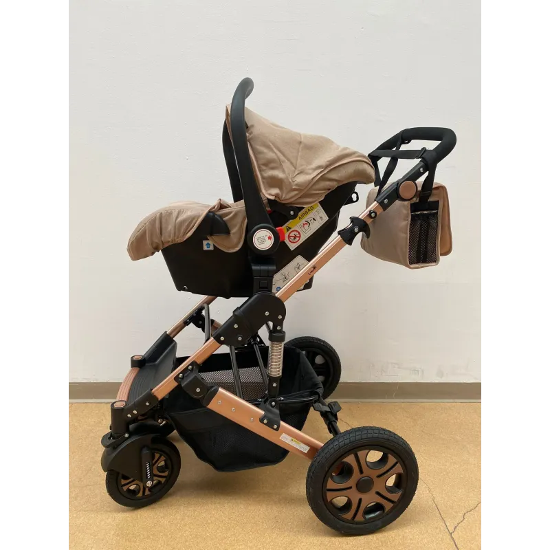 Carucior 3 in 1, landou transformabil in parte sport, 0-36 luni, RED-T3