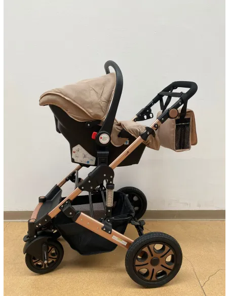 Carucior 3 in 1, landou transformabil in parte sport, 0-36 luni, RED-T3