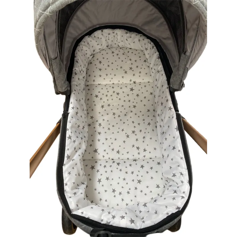 Carucior 3 in 1, 3 piese landou, sport si scoica, 0-36 luni, negru, RED-T6