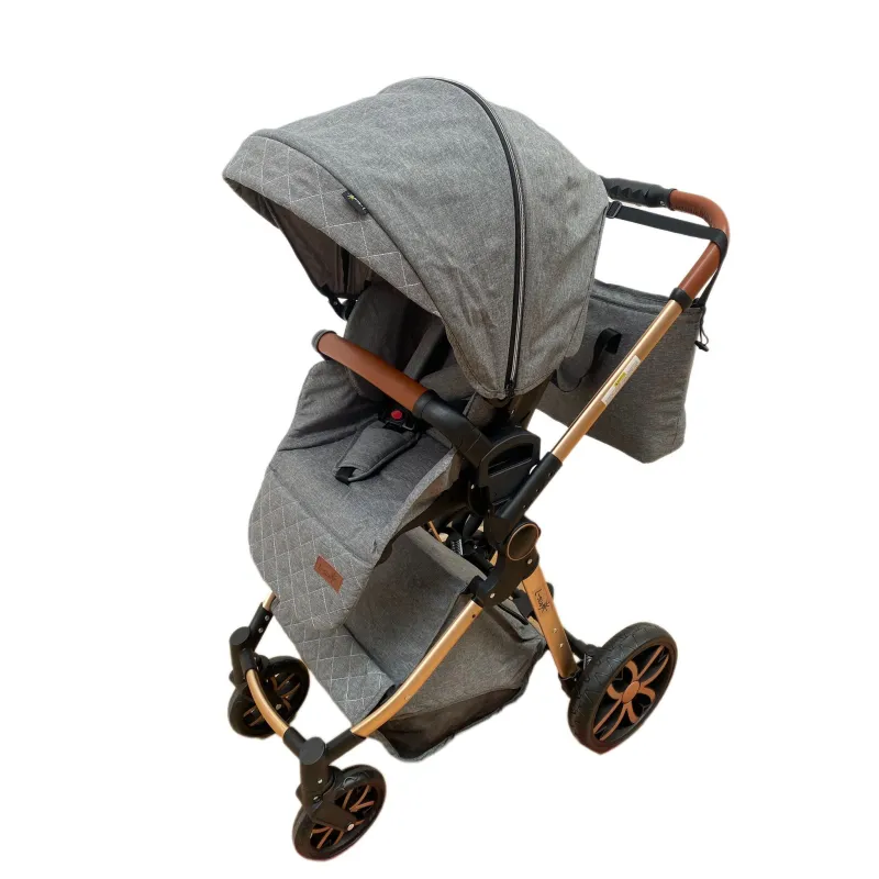 Carucior 3 in 1, 3 piese landou, sport si scoica, 0-36 luni, negru, RED-T6