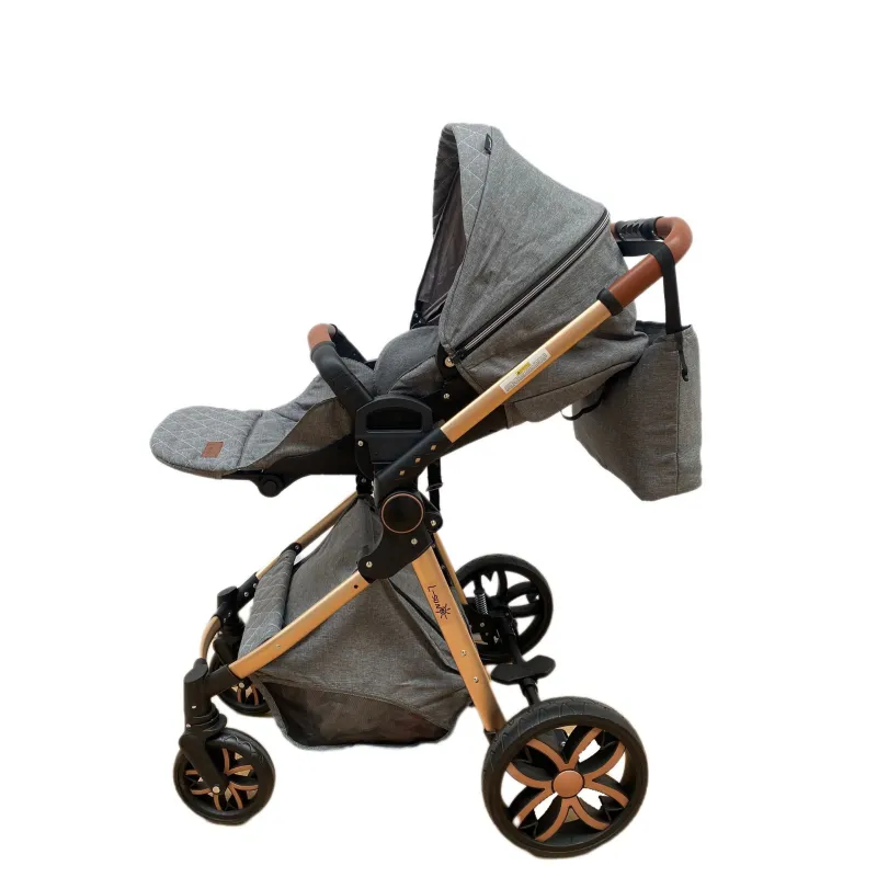 Carucior 3 in 1, 3 piese landou, sport si scoica, 0-36 luni, negru, RED-T6