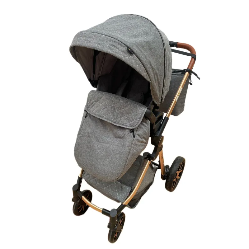 Carucior 3 in 1, 3 piese landou, sport si scoica, 0-36 luni, negru, RED-T6