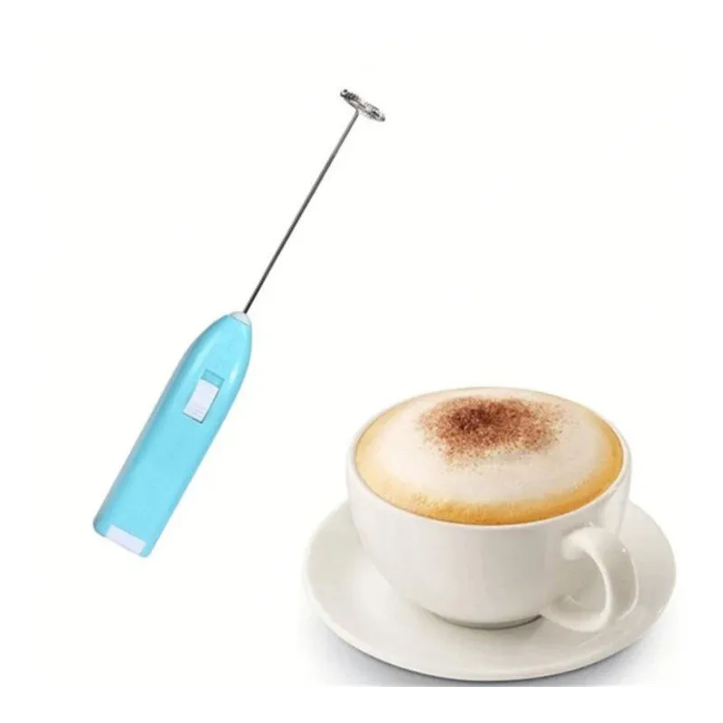 Mixer electric cu baterii si suport cafea