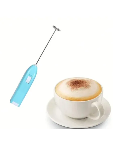 Mixer electric cu baterii si suport cafea