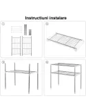 Etajera tip raft multifunctional pentru bucatarie sau baie Multi Storage Rack