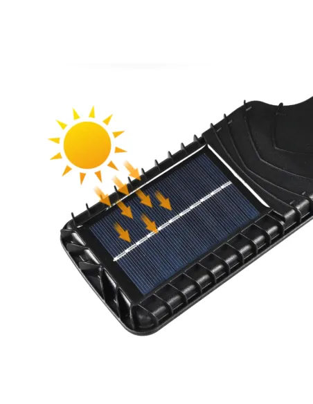 Set 5 x Lampi Solare de Perete cu 72 LED-uri COB, 50W, 3 Moduri de Functionare, Telecomanda, Senzor de Miscare si Lumina