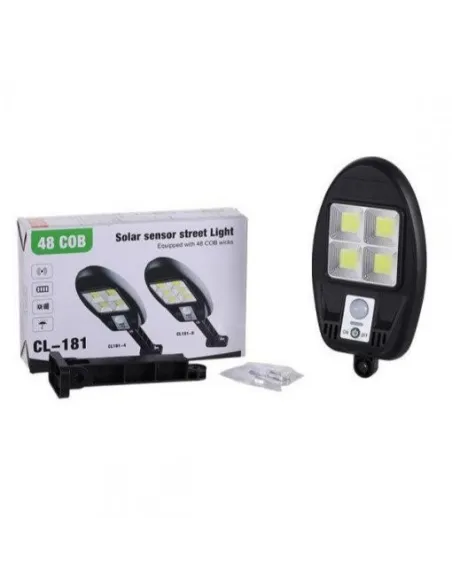 Lampa solara de perete, 48 COB, CL181- 4 Leduri si senzor miscare