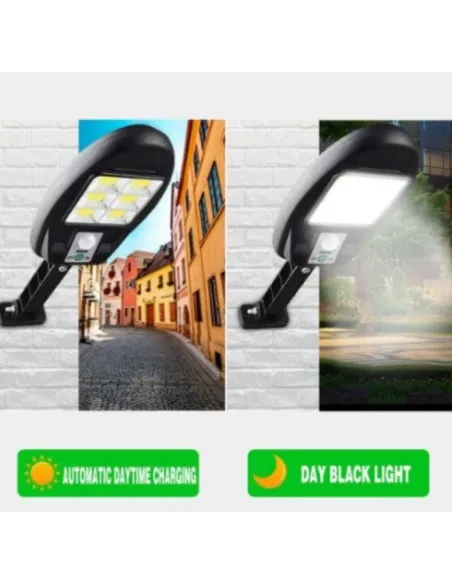 Lampa solara de perete, 48 COB, CL181- 4 Leduri si senzor miscare