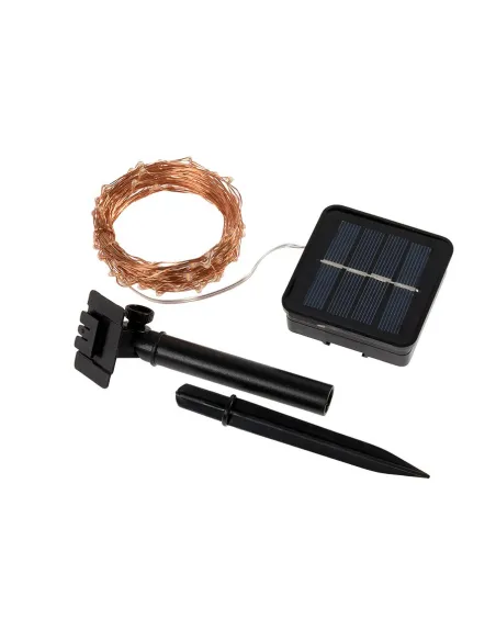 Instalatie LED solara,fir cupru, 10m 120 LED, decor gradina