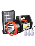 Kit solar YC-T05 lanterna, panou solar si 3