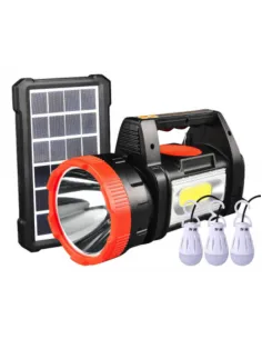 Kit solar YC-T05 lanterna, panou solar si 3