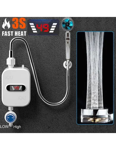 Boiler Electric cu Sistem de Dus 3 litri/minut Putere 3.5 kW