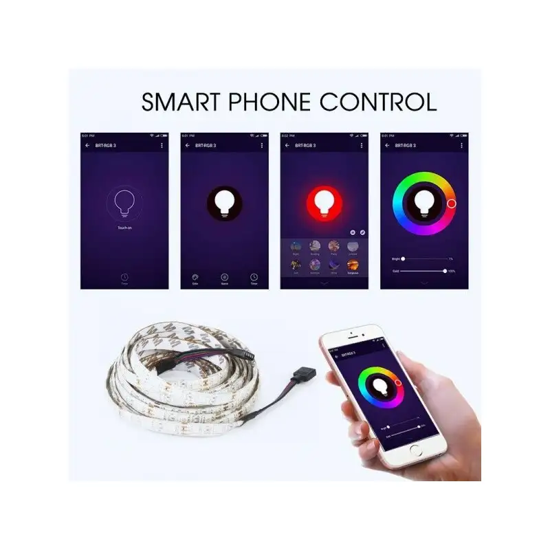 Banda LED RGB 5M Wifi Smart, lumina ambientala