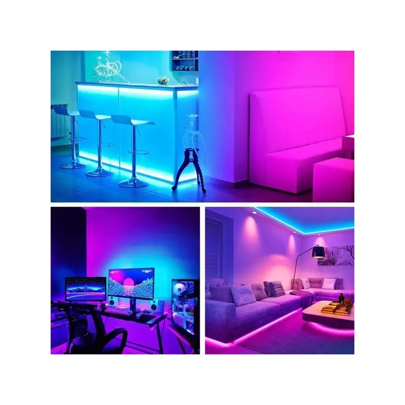 Banda LED RGB 5M Wifi Smart, lumina ambientala