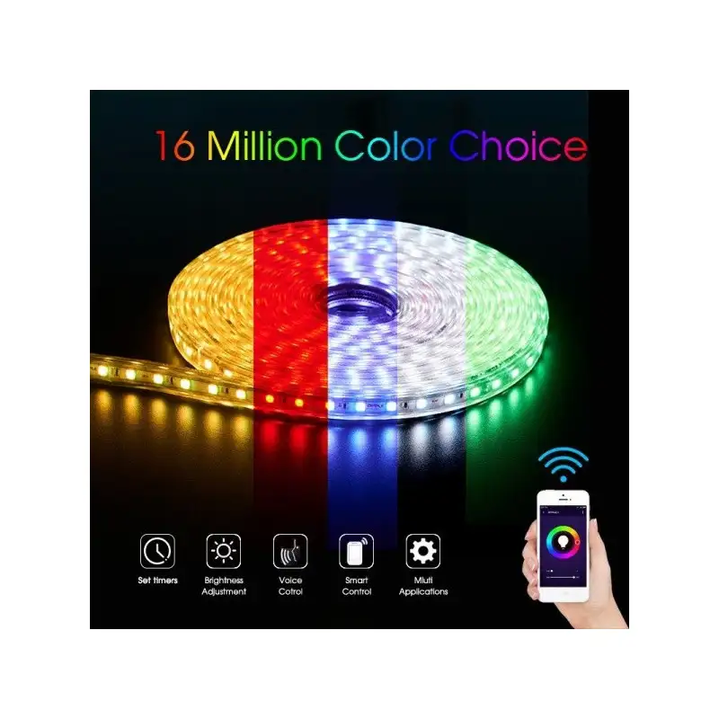 Banda LED RGB 5M Wifi Smart, lumina ambientala
