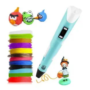 Creion desene 3D pentru desenat in spatiu+ 13 filamente 2