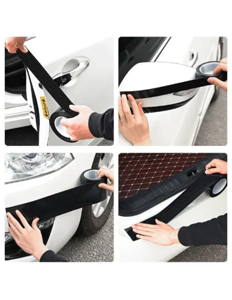 Folie de protectie carbon 3D, rola 7 cm x 3 M