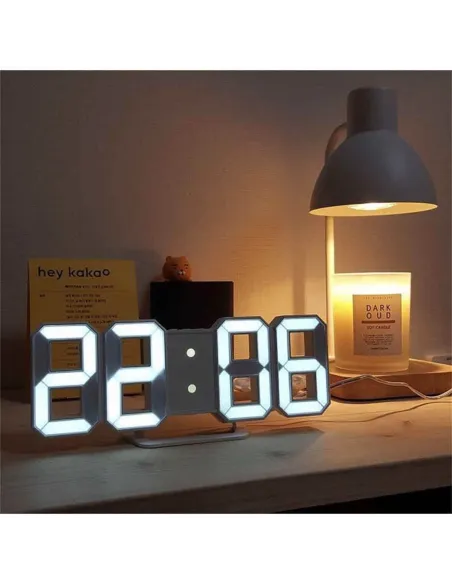 Ceas digital cu ecran LED si cifre mari, LTC04 3D