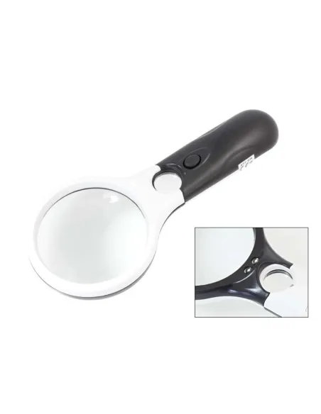 Lupa profesionala cu iluminare LED pe baterii si maner ergonomic