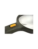 Lupa de mana pentru citit, marire de 1.8x, 3 leduri, lentila suplimenatre cu marire de 5x, neagra